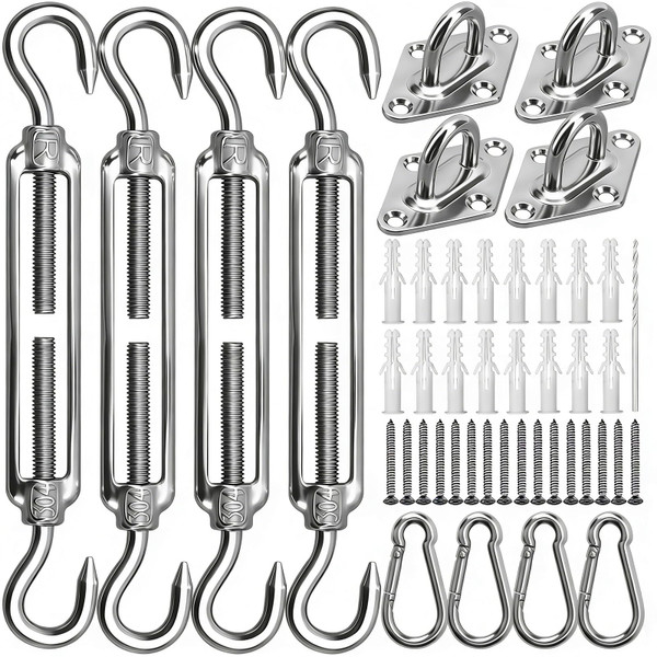 Shade Sail Hardware Kit 6 Inch for Triangle Rectangle Canopy
