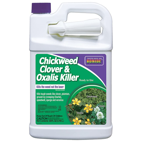 Bonide Chickweed, Clover & Oxalis Killer, 128 oz Ready-to-Use Spray