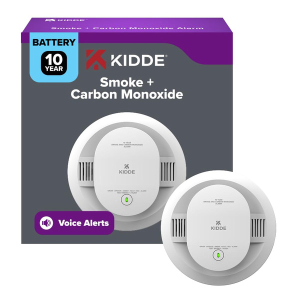 Kidde Smoke & Carbon Monoxide Detector, 10-Year Battery, 30CUD10-V, 1 Pack