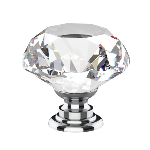 Alzassbg 1.2" Clear Crystal Cabinet Knobs 10 Pack, AL1001