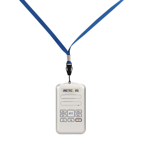 Retevis RT20 Mini Walkies Talkies, Portable 2 Way Radio (Silver,1 Pack)