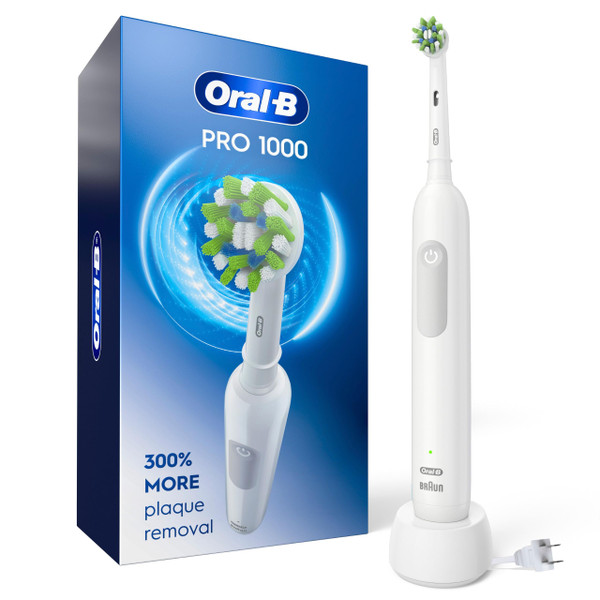 Oral-B Pro 1000 Rechargeable Electric Toothbrush, White