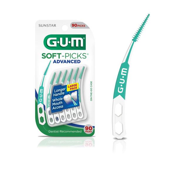 GUM Soft-Picks Advanced Interdental Picks, 90 Count