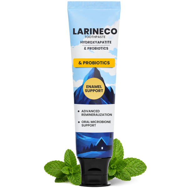 Larineco Hydroxyapatite Toothpaste, SLS Free Remineralizing Toothpaste