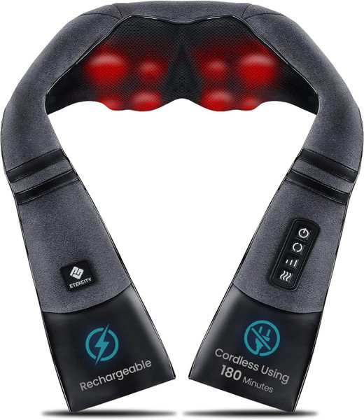 Etekcity FSA Eligible Cordless Neck Massager for Pain Relief Deep Tissue