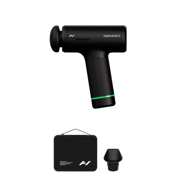 Hyperice Hypervolt Go 3 Percussion Massage Gun Lightweight with Carry Case