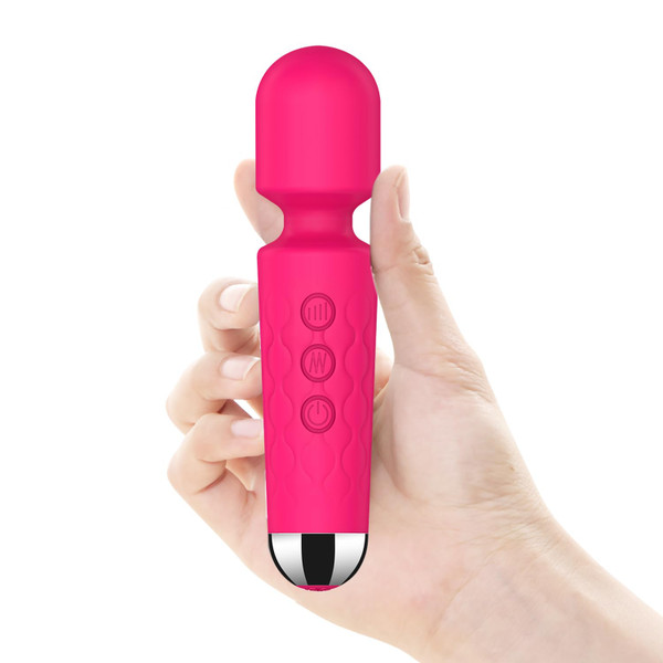 Cordless Personal Massager Wand, 20 Modes 8 Speeds Vibration for Women