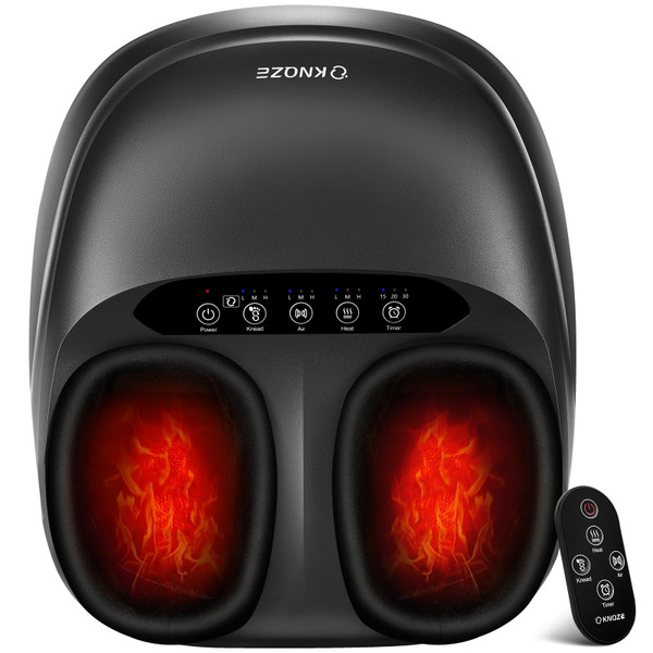 KNQZE Shiatsu Foot Massager with Heat for Plantar Fasciitis, FSA Eligible
