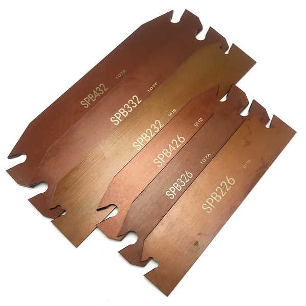Tool Part for SPB26-2 SPB26-3 SPB26-4 SPB32-3 SPB32-4 CNC External Cutting Blade Install Insert Grooving Cutting ToolSP200 SP300 SP400 - (Angle: SPB26-2(226) / Shank Diameter: 2PCS)