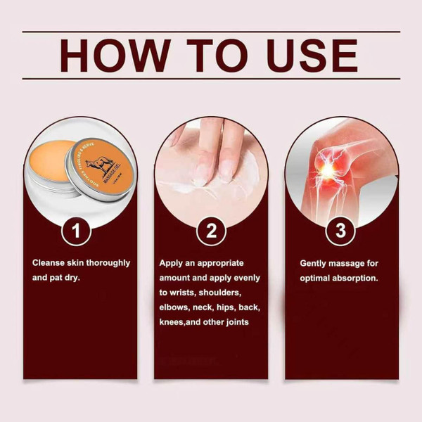 Lmoy 2PCS Nerve Relief Balm for Neuropathy, Care Soothing Massage Cream, Natural Joint Care Soothing Massage Cream with Magnesium and Menthol