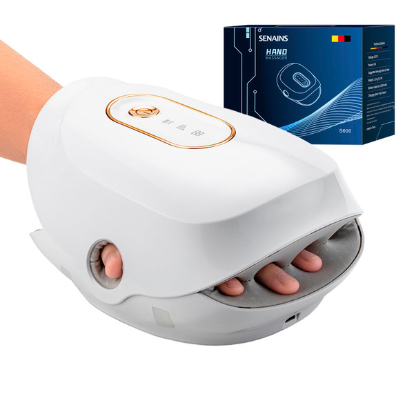 F&G Cordless Hand Massager with Heat, Knuckle Stretching for Carpal Tunnel