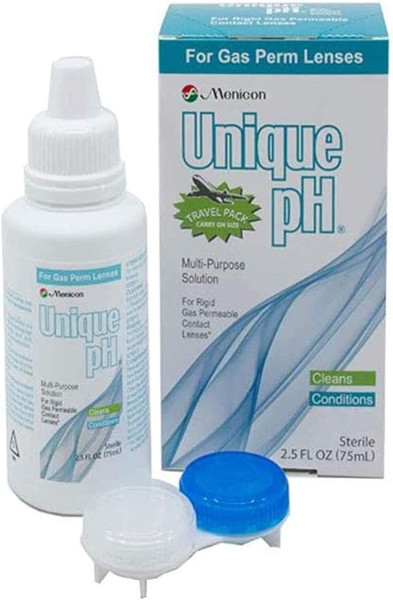 Unique pH Travel Pack Multipurpose Contact Solution for RGP Lens, 2.5 fl oz