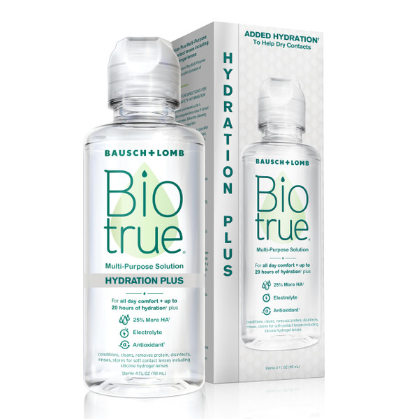Biotrue Hydration Plus Multi-Purpose Soft Contact Lens Solution 4 fl oz