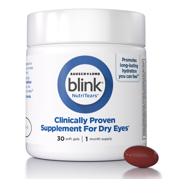 BLINK NutriTears Supplement for Dry Eyes, 30 Softgels