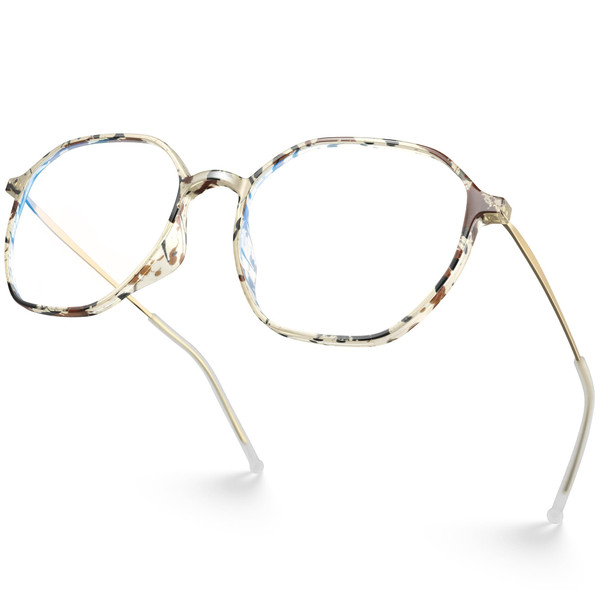 VISOONE Lightweight TR90 Blue Light Blocking Glasses Frame with Anti Computer Glare for Women and Men RANE