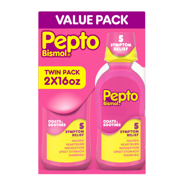 Pepto-Bismol Regular Strength Liquid - Total: 32 oz (16 oz X 2)