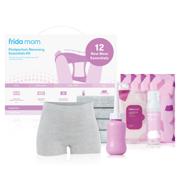 Frida Mom 11pc Postpartum Essentials Kit, Hospital Bag Basics for New Mom