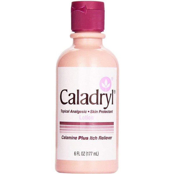 Calamine Lotion by Caladryl, Skin Protectant Plus Itch Relief, 6 Fl Oz, 2-Pack