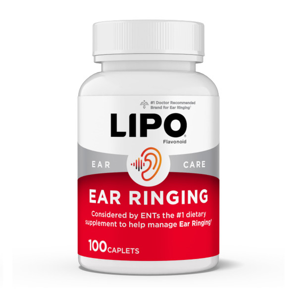 LIPO Ear Ringing Support, Lemon Bioflavonoid Complex, 100 Caplets