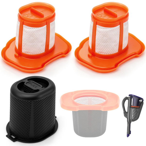 N651381 Vacuum Pre-Filter & 2 Pcs HHVKF10 Filter Replacement, Washable