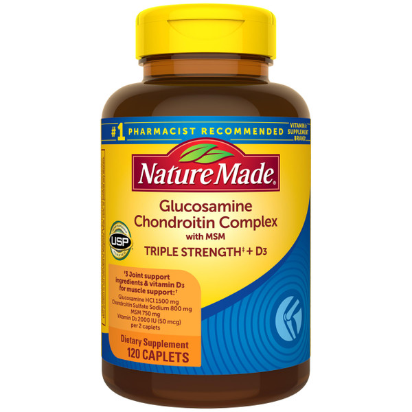 Nature Made Glucosamine Chondroitin Complex with MSM, 120 Caplets