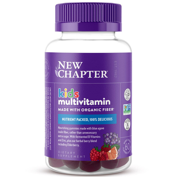 New Chapter Kids Gummy Multivitamin, Berry-Citrus, 60 Count
