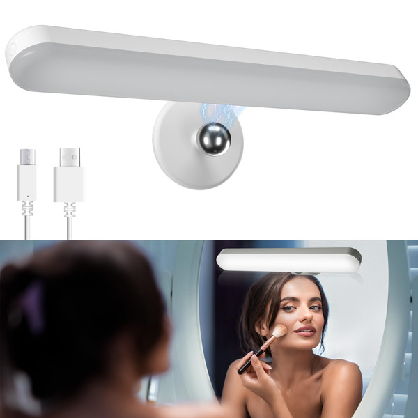 Benreom Rechargeable Vanity Lights for Mirror, Wireless LED Stick On Light
