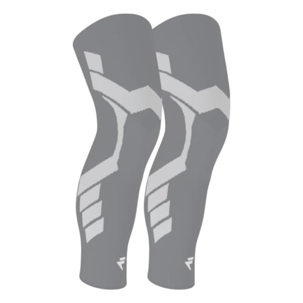 Flytex Knee Compression Sleeves, Grey, 2XL
