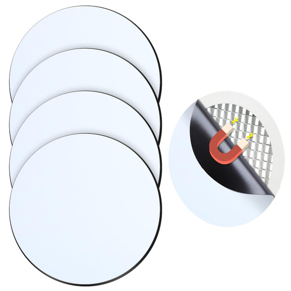 Tellegloww 4 Pcs 6.5" Round Magnetic Vent Covers Air Vent Covers for Home