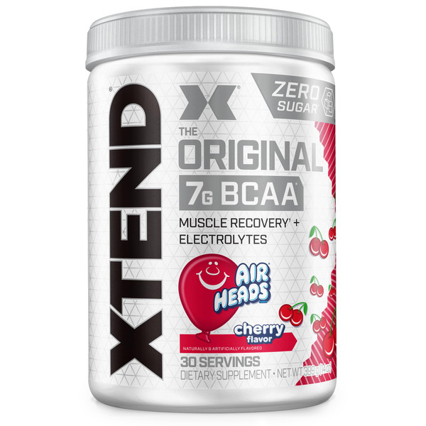 Xtend Original BCAA Powder with Zero Sugar, Airheads Cherry, 30 Servings