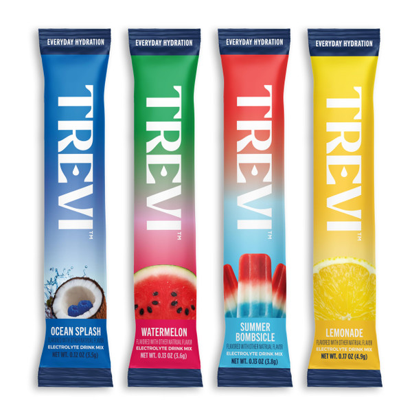 TREVI Electrolytes Powder Packets, Sugar Free Hydration, Poolside 20 Pack