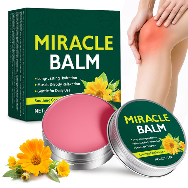 Miracle MaxTherapy Balm, Soothing Joint & Leg Care Cream for Swollen Legs, Relieves Muscle Discomfort in Back, Hands, Feet & Body, Formulated with Natural Ingredients, Gentle for All Skin Types