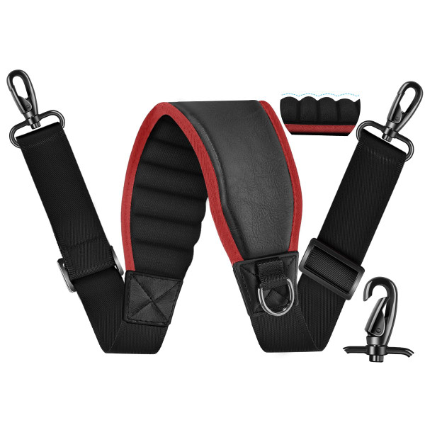 ZINMARK 77-Inch Shoulder Bag Strap,Red edge