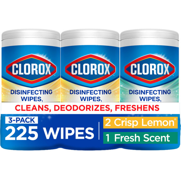 Clorox Disinfecting Wipes Cleaning Variety Pack, 75 Count, 3 Pack