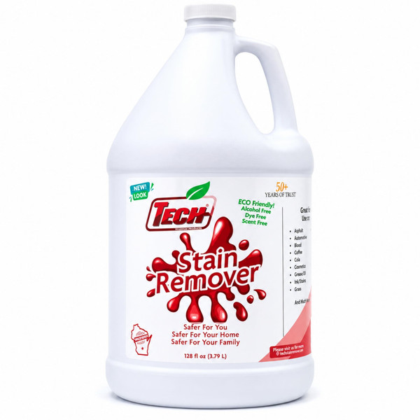 TECH Stain Remover Gallon, 128oz - Cleaner for Carpet, Upholstery, Laundry