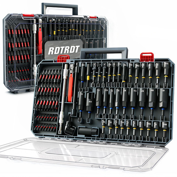 86PCS Magnetic Impac Nut Driver Set, Metric & SAE Socket Set, Storage Box