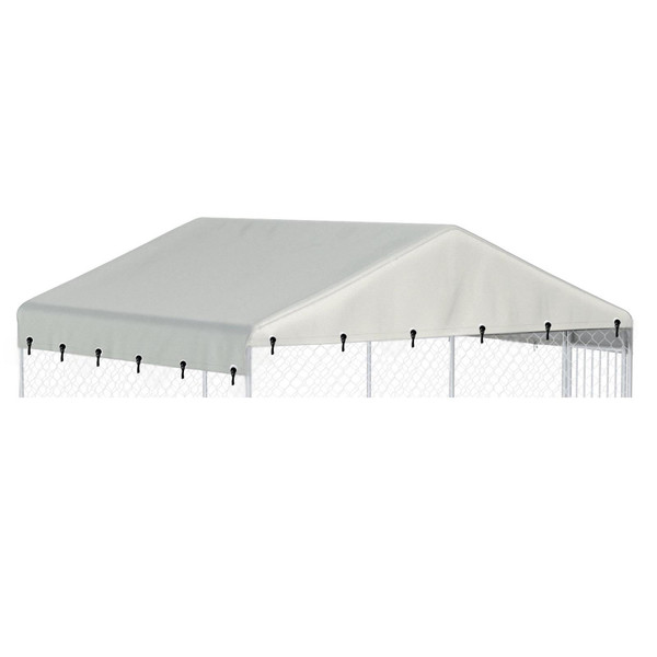 Ddeman Outdoor Dog Kennel Cover 10'W x 10'L Replacement Covers - Beige