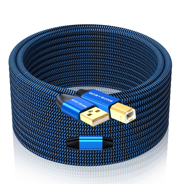 GOSYSONG 40ft Active USB A to B Cable - High Speed Long Printer USB