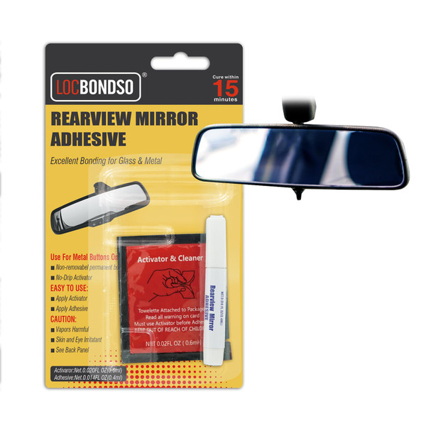 LOCBONDSO Strong Hold Rearview Mirror Adhesive Repair Kit