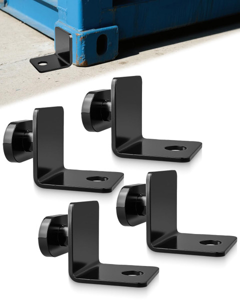 4 Pack Shipping Container Anchors, Heavy Duty Side Twist Lock Tie Downs