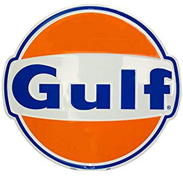 Signs 4 Fun Large Round Sign - Gulf Oil 24" Diameter