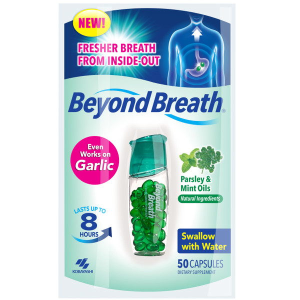 Beyond Breath, Breath Freshening Capsules, Freshens from Source, 50 Count