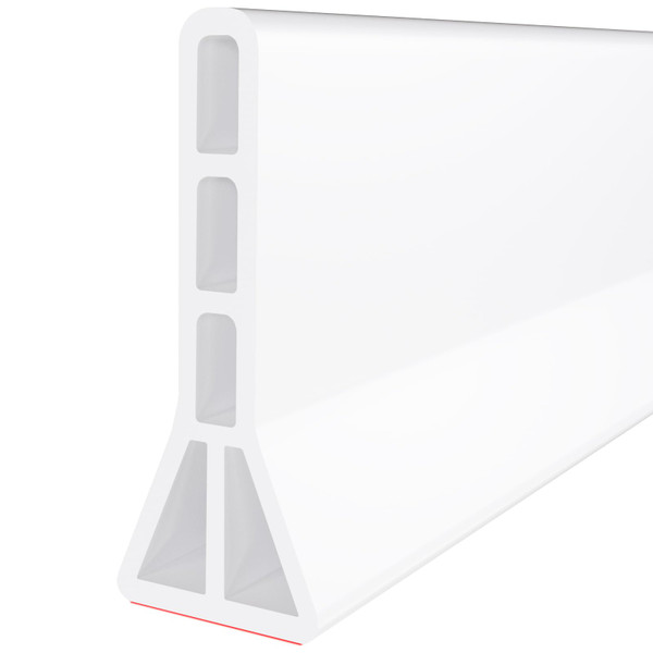 Raycity 3"H Shower Threshold Water Dam, Shower Water Guard (59 inch, White)