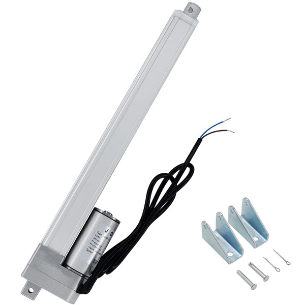 JQDML 12V High Speed Linear Actuator 66lbs - 12 Inch Stroke IP54 Waterproof