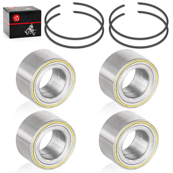 4pcs Front Rear Wheel Bearing & Circlip for Can-Am Maverick X3 MAX Turbo RR