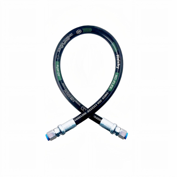 Haichy 26711-08-08-120 Hydraulic Hose Swivel Assembly 1/2" Hydraulic Hose with Female JIC X Female JIC, 120" Long, 3988 PSI