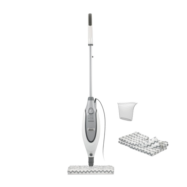 Shark Professional Steam Pocket Mop with 2 Double-sided Pads, White, S3601