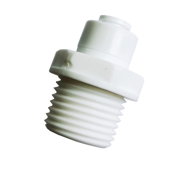 YZM Straight Male Thread Adapter 1/2" Male x 1/4" OD Tube Quick Connector,for Water Purifiers Filters Reverse Osmosis Systems,100 pcs.