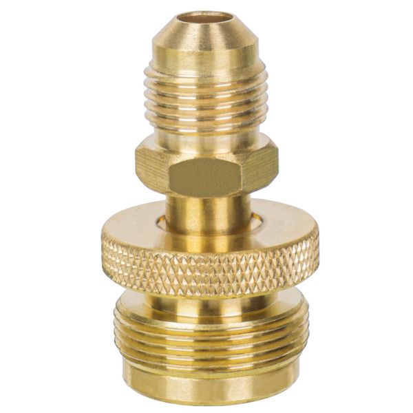 GASPRO 1LB Propane Adapter, 1"-20 Male Throwaway to 3/8" Male Flare