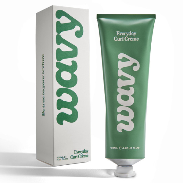 Wavy Everyday Curl Cream for Men – Lightweight Curl Styling Cream with Natural Hold, Frizz Control, Textured Definition, Naturally Scented with Lemon, Pepper, Clary & Geranium